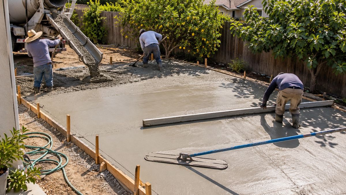 How Much Does Concrete Pouring Cost in Sacramento (Sq Ft Breakdown)